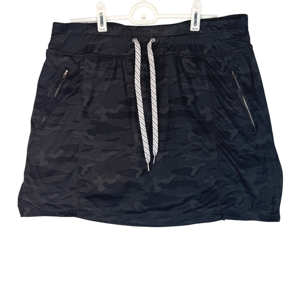 Member's Mark Womens Favorite Soft Skort Black Camo XL Activewear